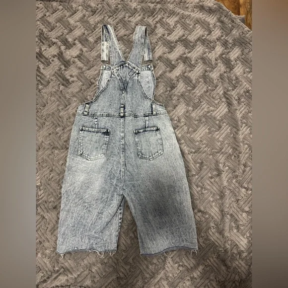 short overalls Light Wash Small Size - Picture 3 of 6
